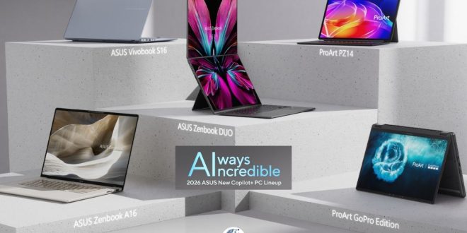 ASUS Launches Dual-Screen Zenbook DUO, ProArt GoPro Edition at CES 2026
