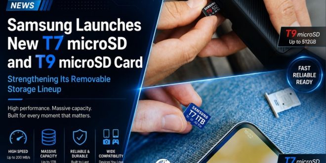 Samsung Launches New T7 microSD and T9 microSD Card - Tech